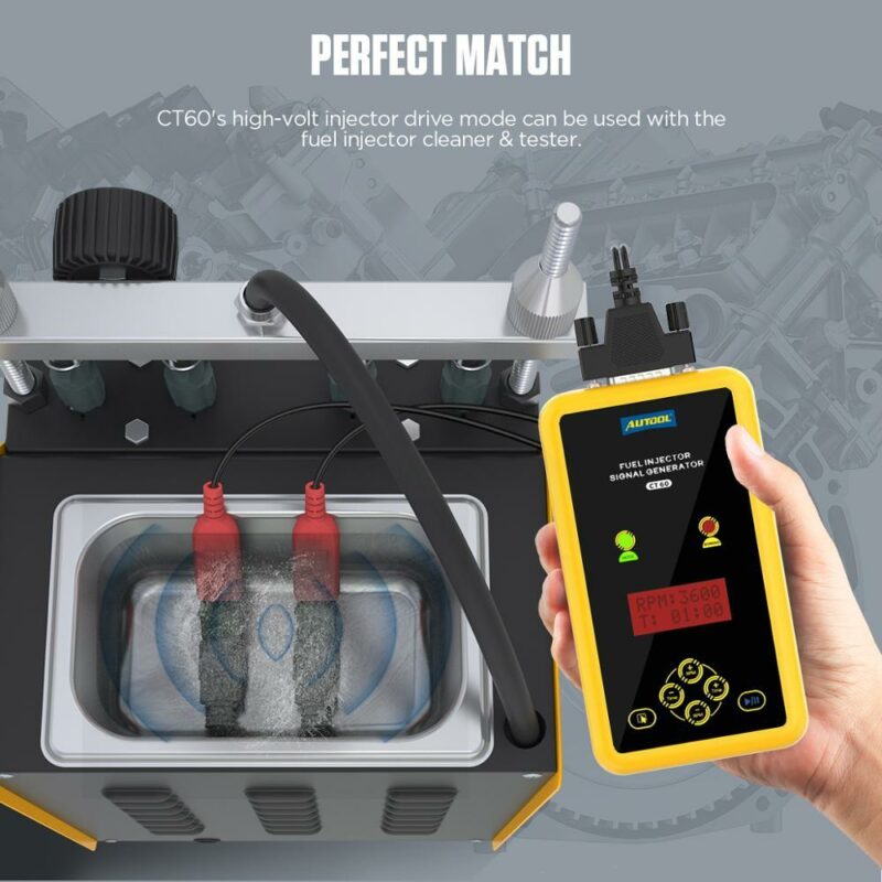 AUTOOL CT60 Fuel Injector Signal Generator Fuel Injector Super Pulse Signal Tester AUTOOL