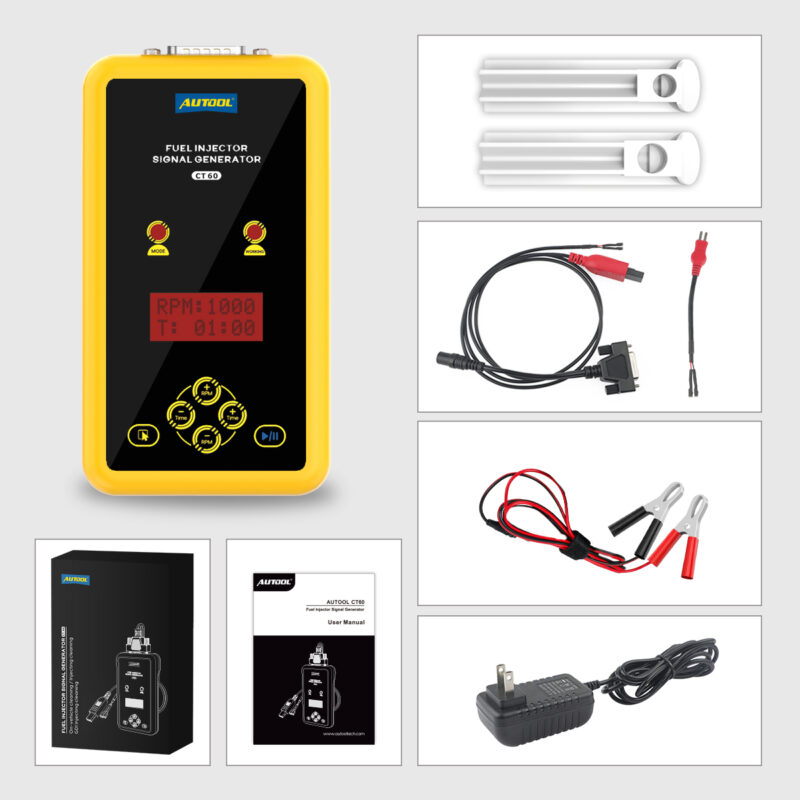 AUTOOL CT60 Fuel Injector Signal Generator Fuel Injector Super Pulse Signal Tester AUTOOL