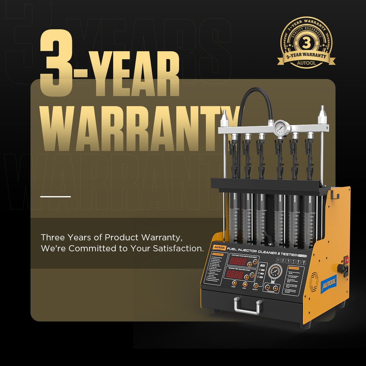 AUTOOL CT400 fuel injector cleaner machine 1