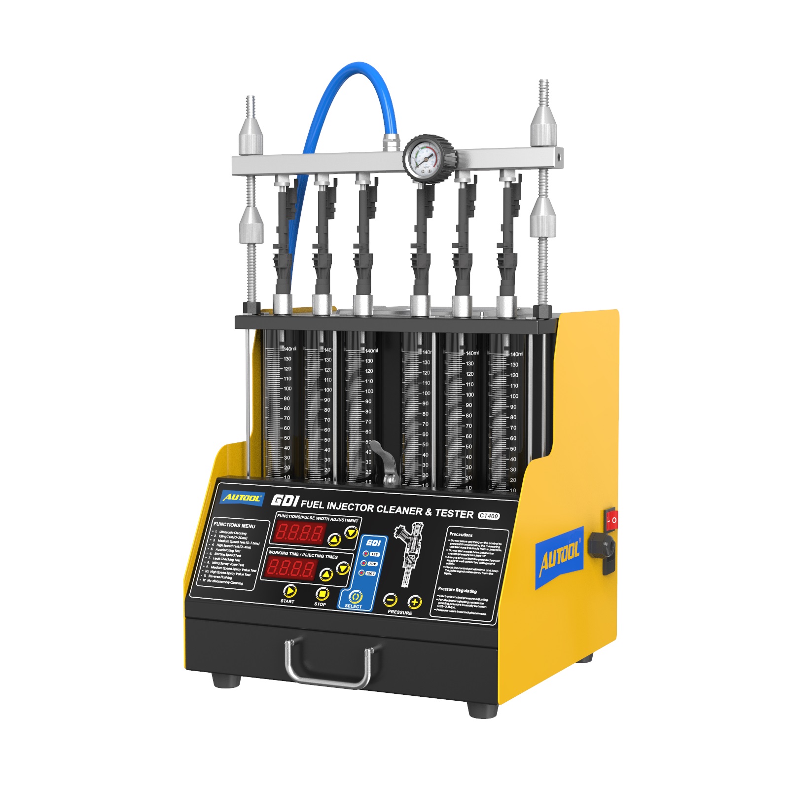 AUTOOL CT400 GDI Fuel Injector Tester & Cleaner Machine 6 Cylinders for