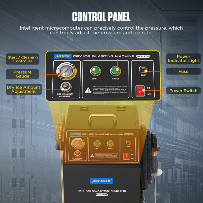 AUTOOL HTS705 Dry Ice Cleaning Machine Dry Ice Blaster AUTOOL