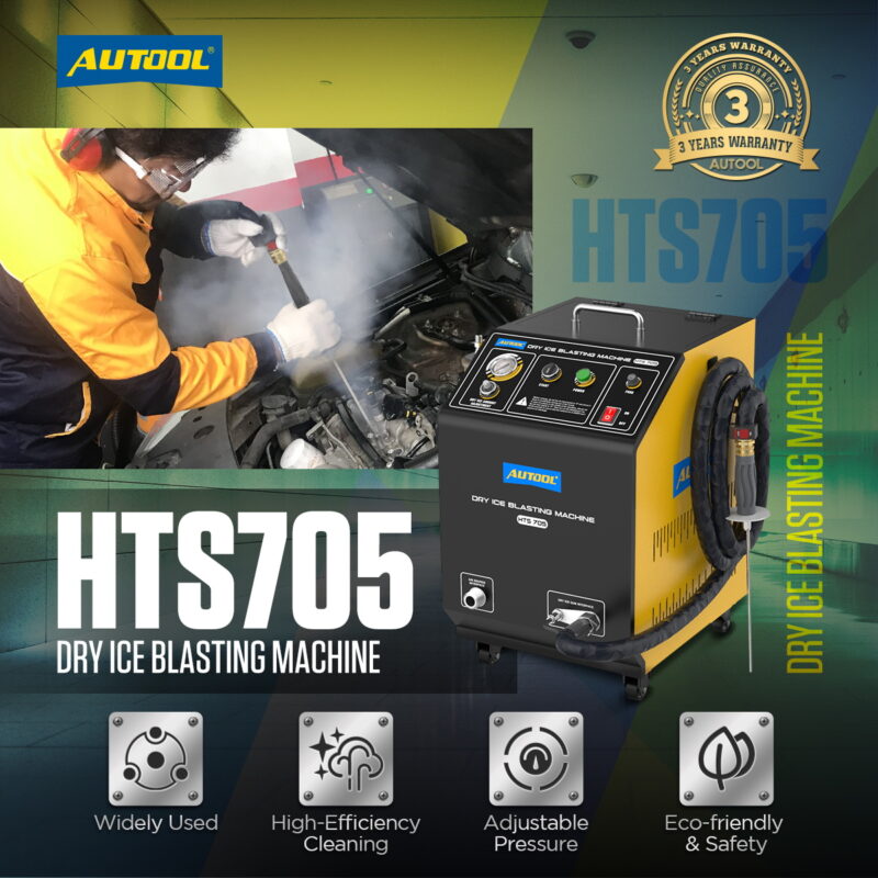 AUTOOL HTS705 Dry Ice Cleaning Machine Dry Ice Blaster AUTOOL