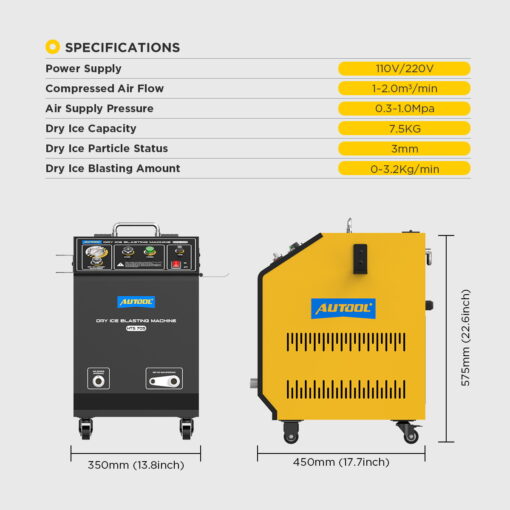AUTOOL HTS705 dry ice cleaning machine