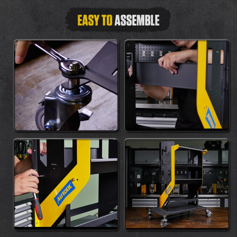 AUTOOL 3X Tier Rolling Tool Tiered Storage Cart AUTOOL