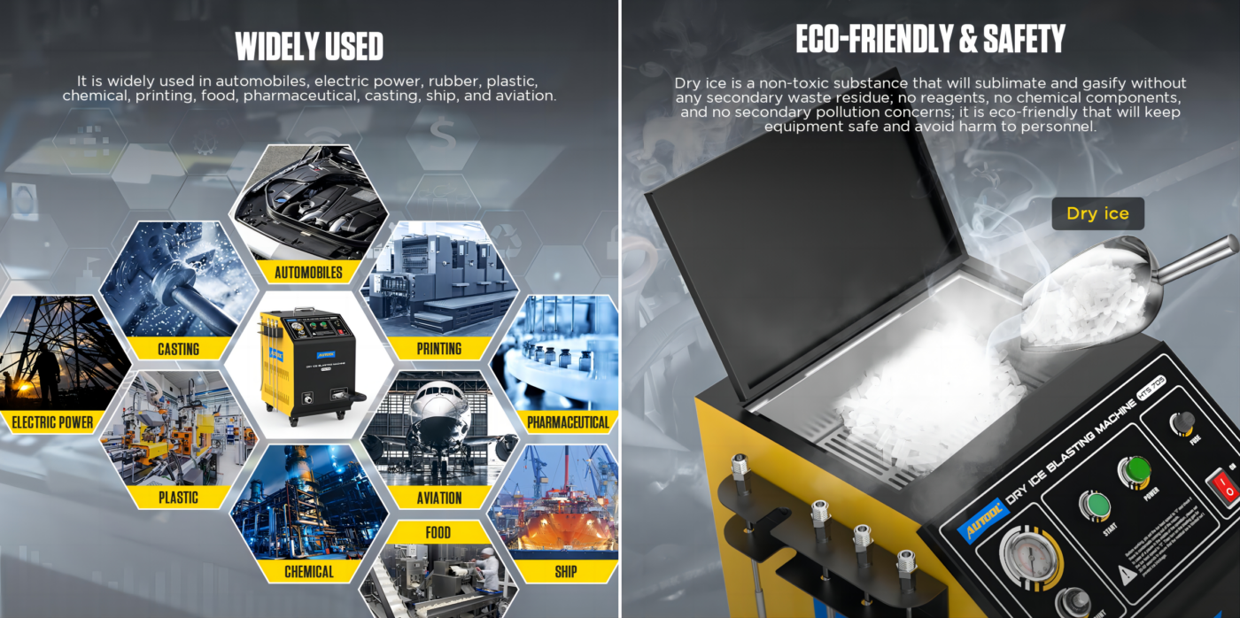 AUTOOL HTS705 Dry Ice Cleaning Machine Dry Ice Blaster AUTOOL