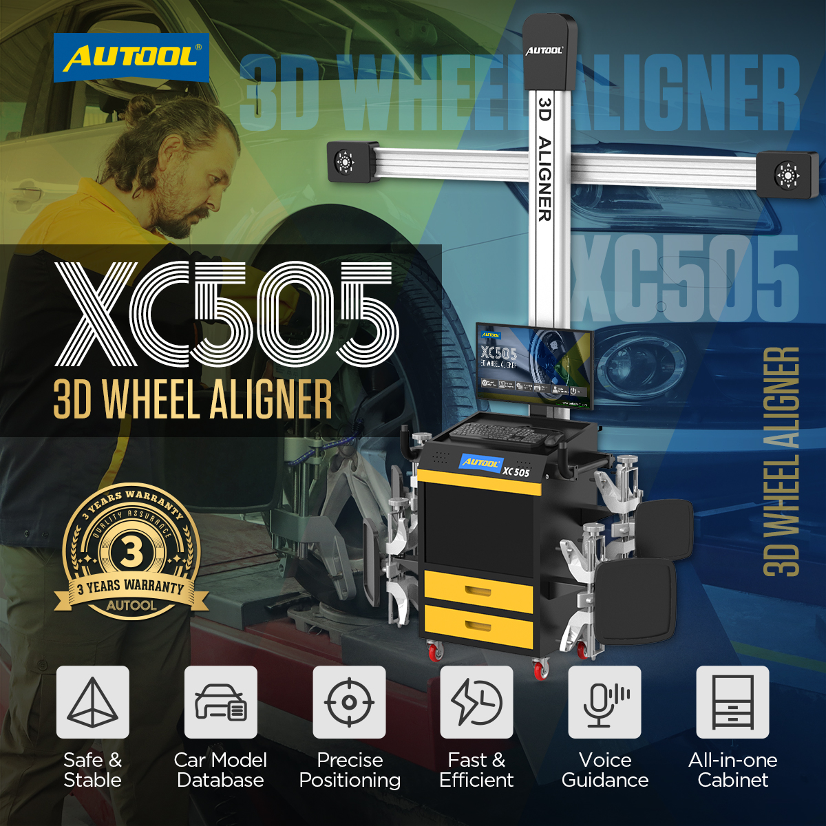 AUTOOL XC505 Wheel Aligner