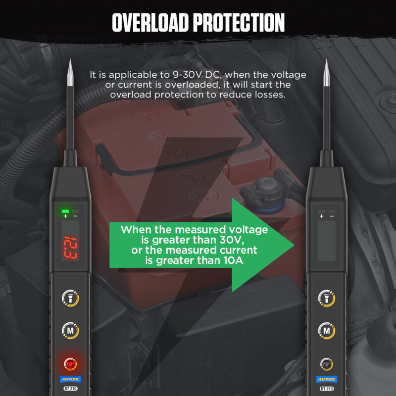 AUTOOL BT210 Car Circuit Tester Power Probe Car Diagnostic Tool