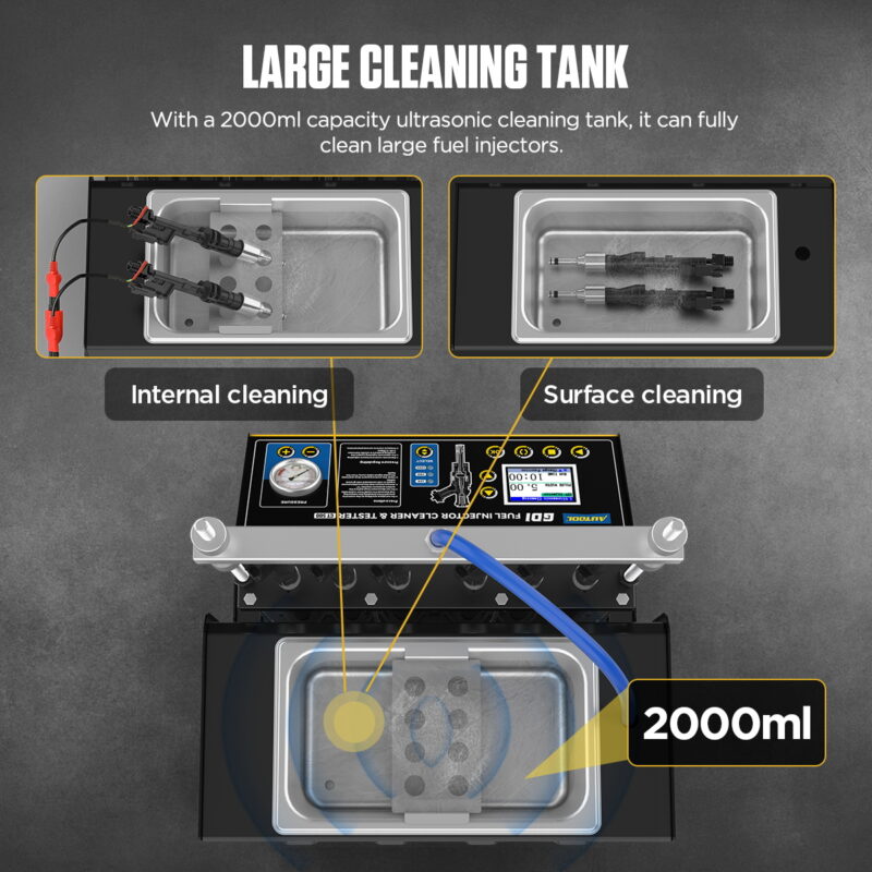AUTOOL CT500 GDI EFI FEI Fuel Injector Cleaner & Tester Machine 6 ...