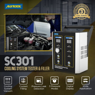 AUTOOL SC301 Automotive Coolant Leak Detector and Filler - AUTOOL