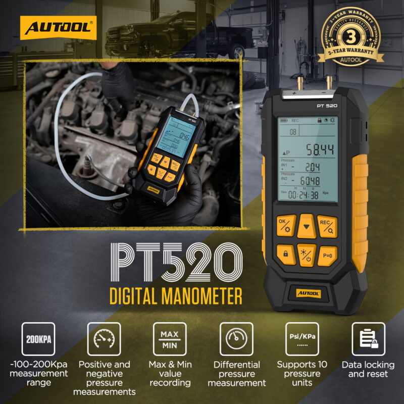 Differential Pressure Gauge Digital Manometer