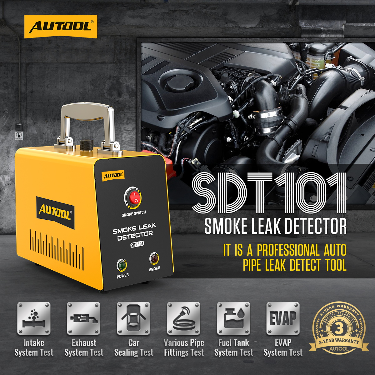 SDT101 SMOKE LEAK DETECTOR