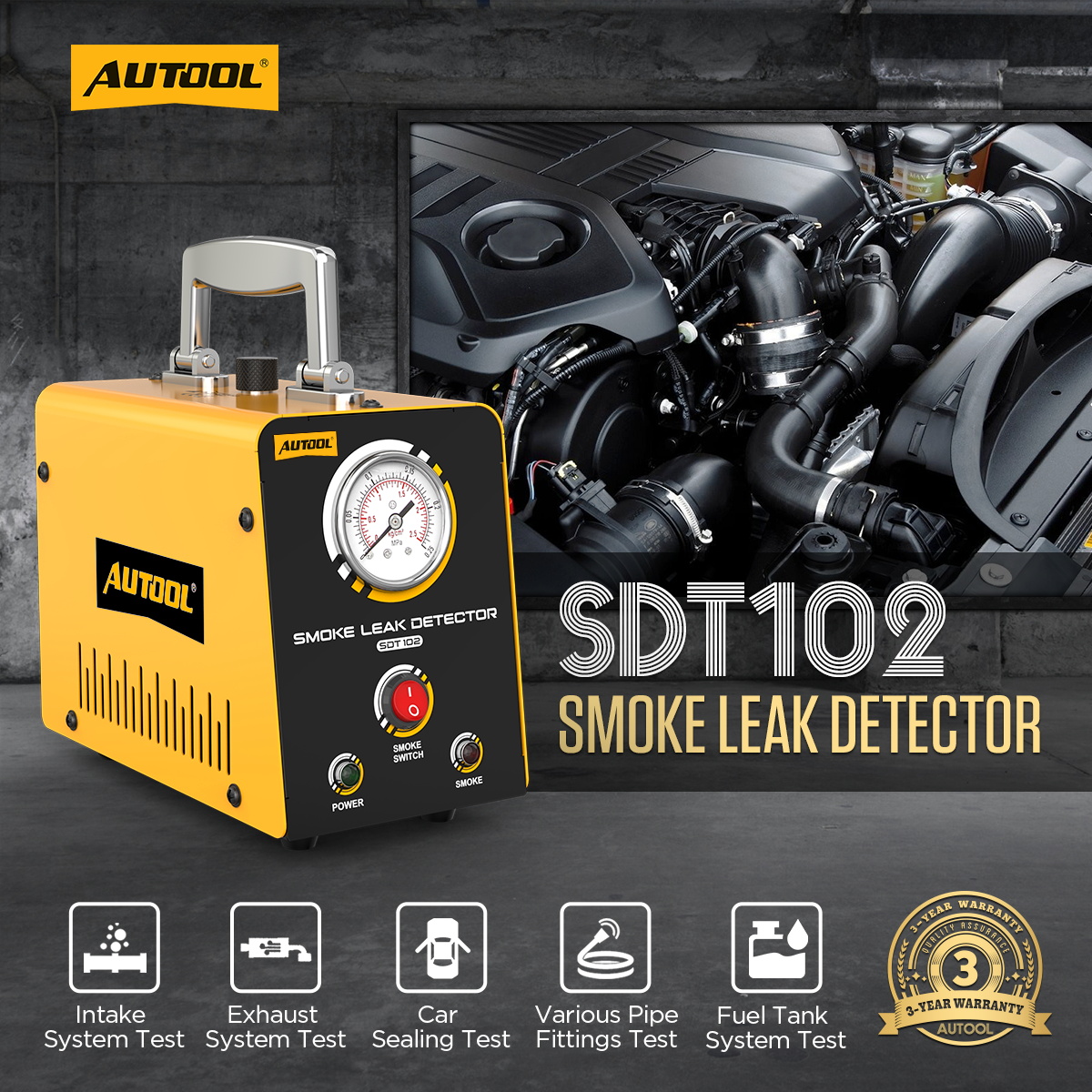 SDT102 SMOKE LEAK DETECTOR