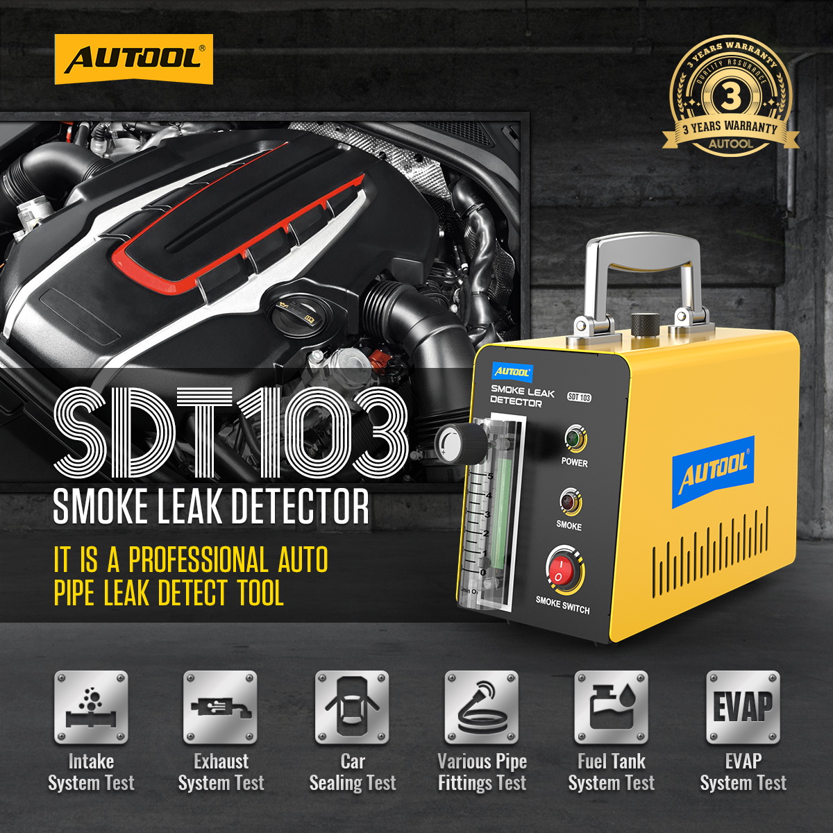 SDT103 SMOKE LEAK DETECTOR