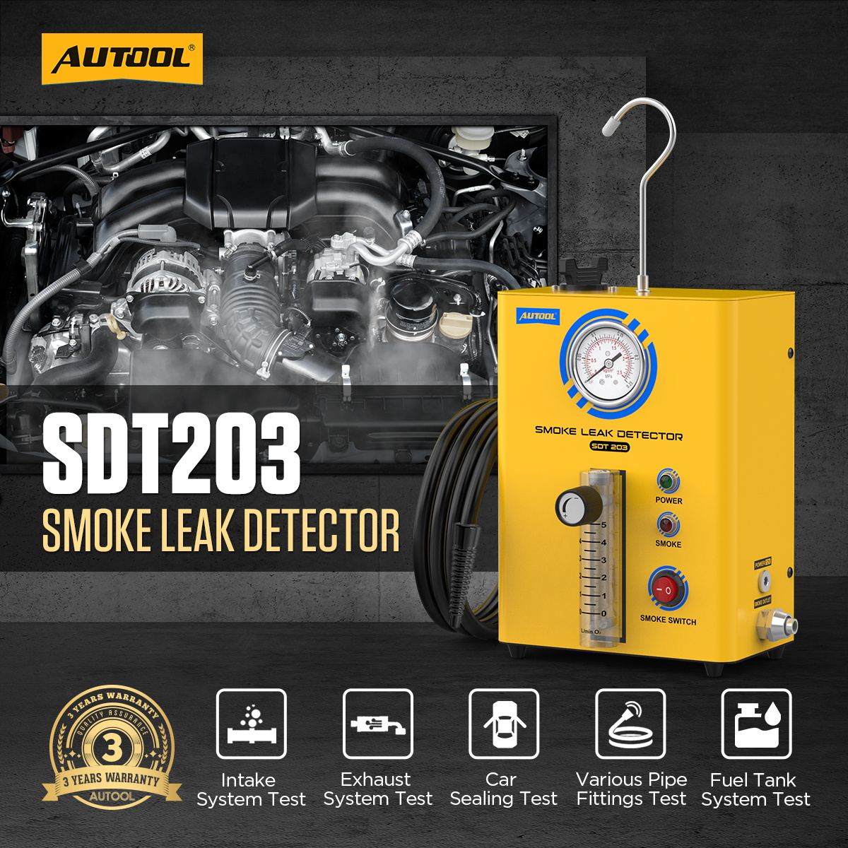 SDT203 SMOKE LEAK DETECTOR