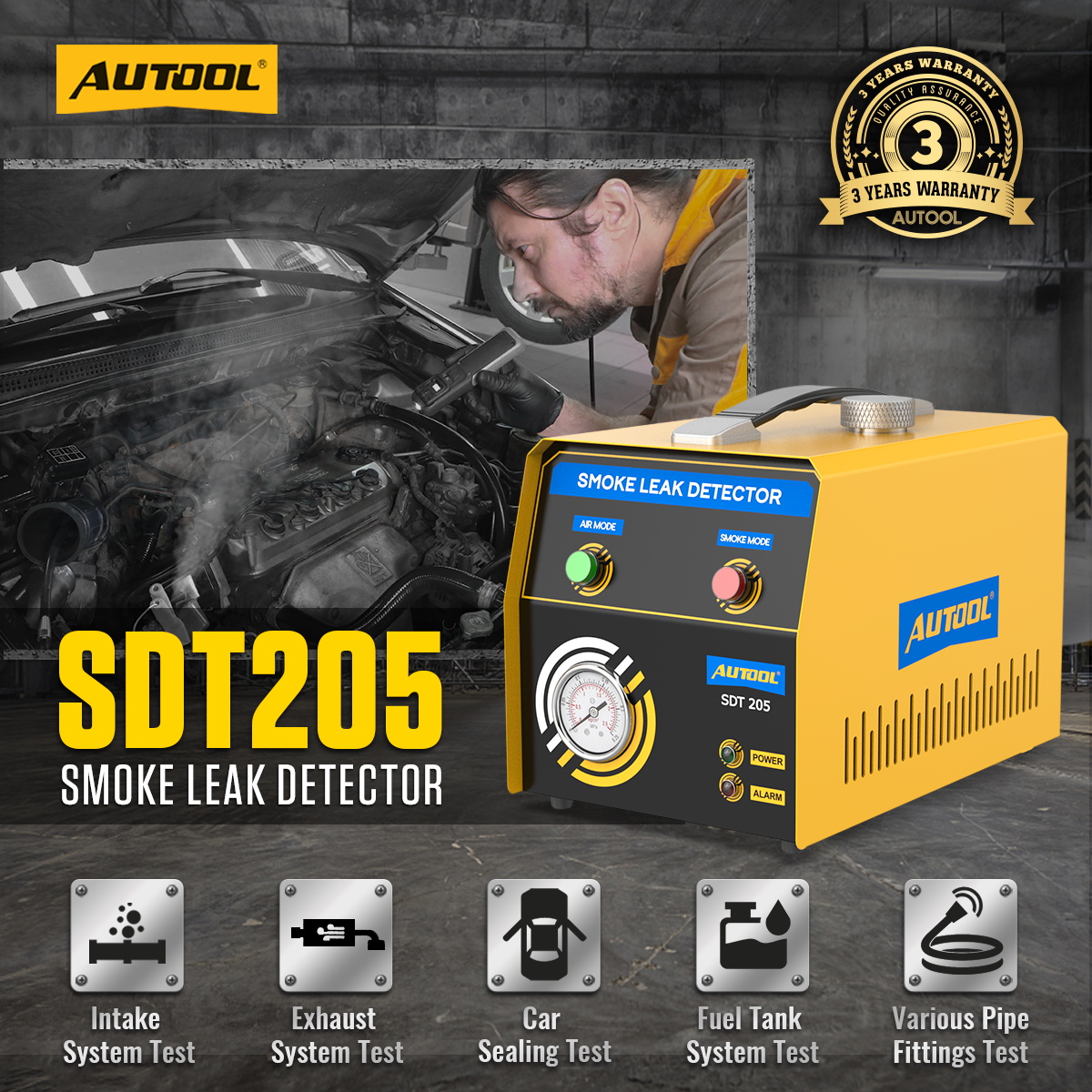 SDT205 SMOKE LEAK DETECTOR