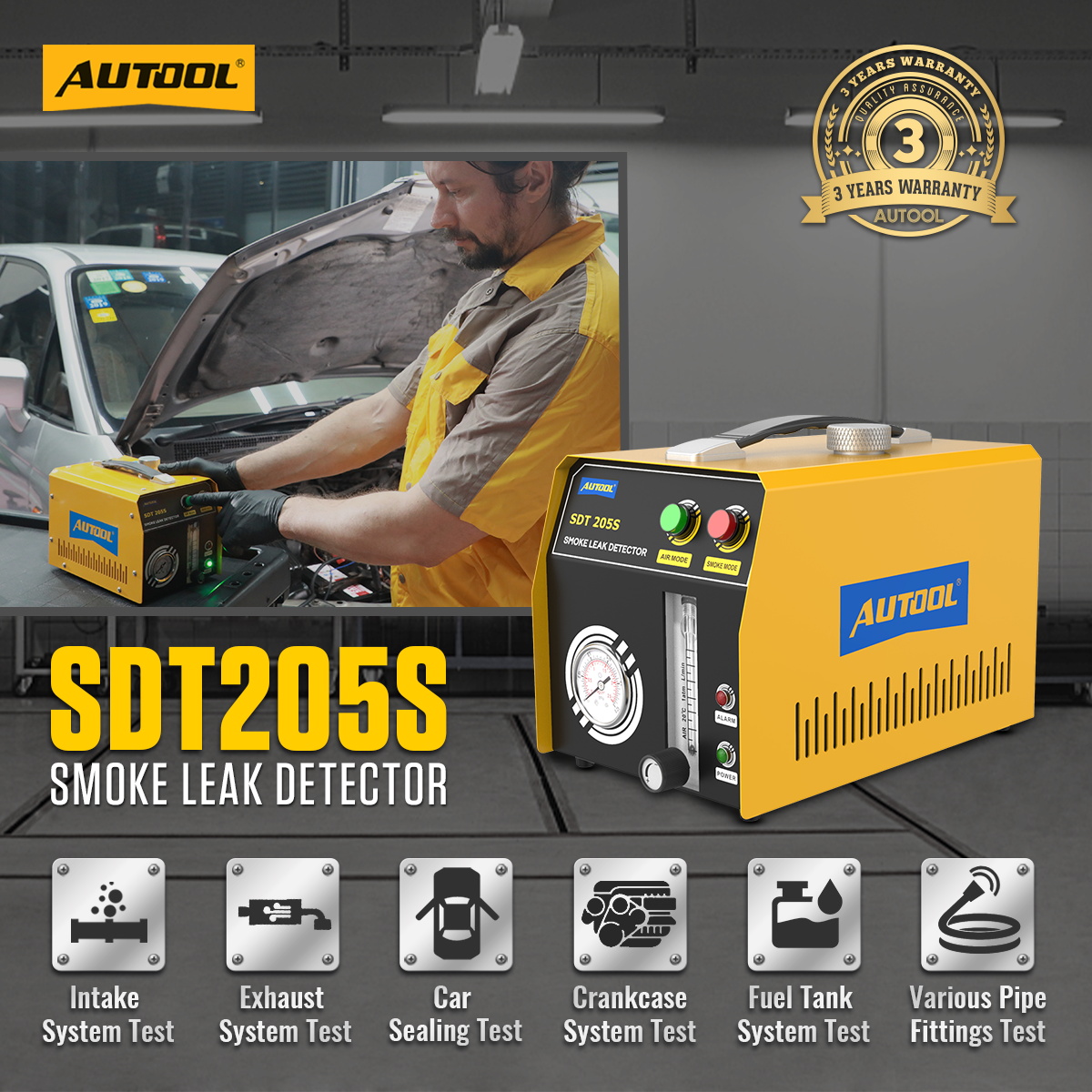 SDT205S SMOKE LEAK DETECTOR