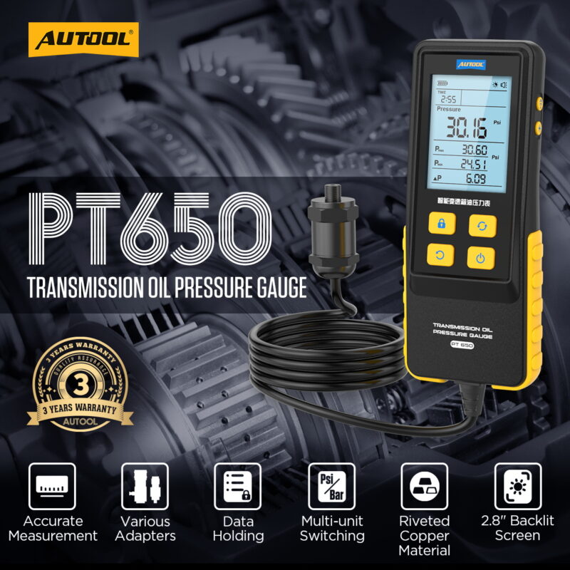 ATF Exchanger Transmission Oil Pressure Gauge